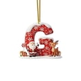 thumbnail image 1 of Christmas Tree Decorations Letter Pendants | 26 Alphabet Ornaments for DIY Holiday Crafts | Hanging Decorative Letters for Home Fireplace Window and Door Decor | Set of 26, 1 of 2