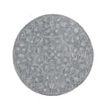 thumbnail image 2 of LR Home Sage 5' x 5' Blue/Ivory Floral Wool Indoor Area Rug, 2 of 7
