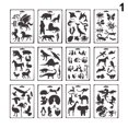 thumbnail image 3 of IKemiter Children 12Pcs/Set Plastic Animals Painting Template for DIY Albums Painting Craft, 3 of 7