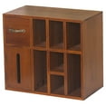 thumbnail image 3 of Caja de almacenamiento del compartimento del gabinete de almacenamiento de madera con la caja del escritorio del escritorio Organizador de escritorio, 3 of 8
