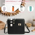 thumbnail image 6 of PU Leather Crossbody Cup Holder Bag Waterproof Portable Water Bottle Holder With Detachable Strap for Outdoor Shopping Sport, 6 of 11