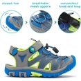 thumbnail image 3 of DREAM PAIRS Sandalias de verano para exteriores con puntera cerrada para niños y niñas Dream Pairs 181108K, 3 of 7