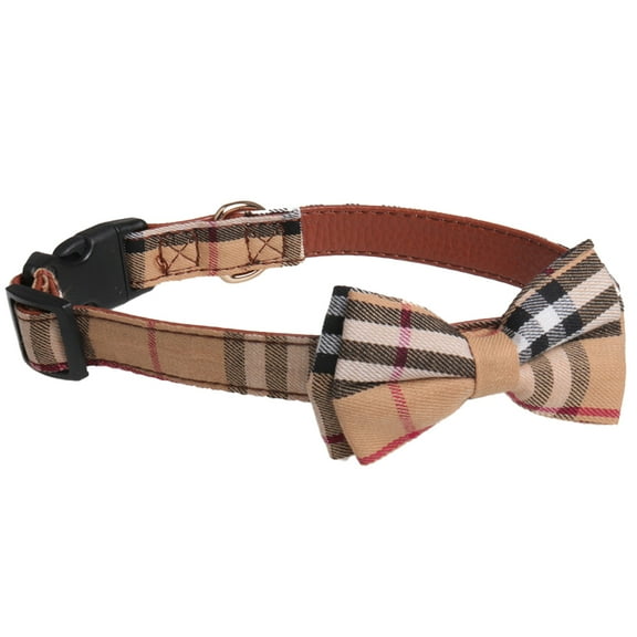Dog and Cat collars with detachable adjustable bow ties, gentlemanly,