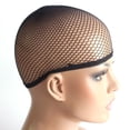 thumbnail image 2 of Gorro De Peluca, Gorro De Peluca Elástico De Nailon Negro Para Cosplay, 2 of 8