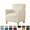 Beigr, variant on Stretch Armchair Slipcover Anti-Slip Furniture Protector Velvet 1-Piece Banquet Armchair Slipcover for Living Room, Friendly for Pets, Mid Century Modern Style (Black)