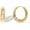 Yellow Gold, variant on Leander 14K Gold Plated Sterling Silver Post Small Chunky Hoops Earrings | Thick Lightweight Gold Hoop Earrings for Women