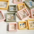 thumbnail image 2 of Nueva caja de almacenamiento de joyas con película de PE antioxidante, caja para pendientes, collares, colgantes, joyas portátiles, exhibición de pulseras, 2 of 5