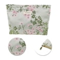 thumbnail image 4 of Unique Bargains 1 Pc Portable Cherry Blossom Makeup Bag Polyester Green Large, 4 of 5