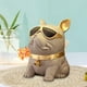 thumbnail image 1 of Caja de pañuelos para perros, cajas de almacenamiento para perros, decoración del hogar, escultura de perro de resina de mesa moderna para tocador, Marrón perfecl Estuche de pañuelos de animales, 1 of 8