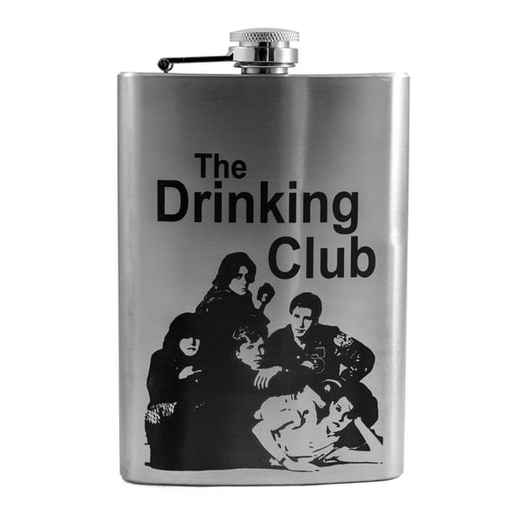 8oz The Drinking Club Flask L1