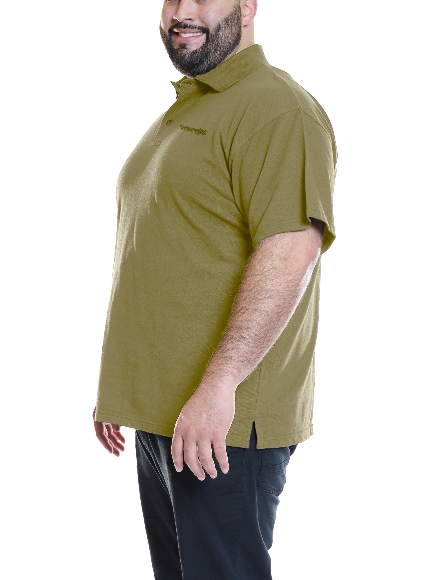 Wrangler Men's Big and Tall Polo Shirt ,Big sizes up to 6XL and Tall sizes up to 4XT