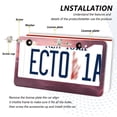 thumbnail image 3 of Aluminum License Plate Frame 2 Pack Car Exterior Accessory Car Tag Holder for Front Rear Plates Cars Decor Pink Heart-shaped Cloud, 3 of 7