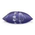 thumbnail image 2 of Retro Vehicles Collection 16x16 Inch Plush Velvet Pillowcase Double Sided Print, Hidden Zipper, 2 of 7