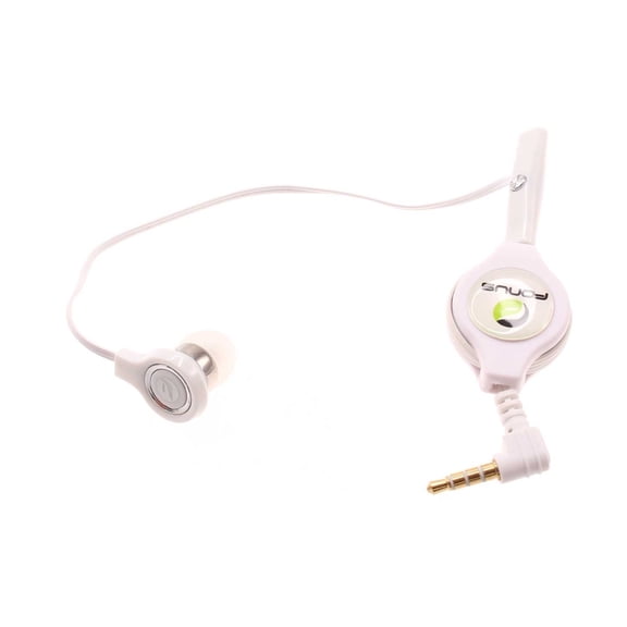 For TCL ION Z/X - Retractable Mono Earphone Headphone 3.5mm w Mic Headset Handsfree Earbud Earpiece