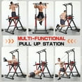 thumbnail image 6 of HASIMAN Pull Up Bar Multi-Functional Power Tower Height Adjustable Dip Station for Gym Strength Training Equipment Stable Triangular Design 350 LBS Weight Capacity, 6 of 9