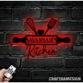 thumbnail image 2 of Craftnamesign Custom Kitchen Decor Metal Wall Art LED Light, Custom Kitchen Name Sign, 2 of 5