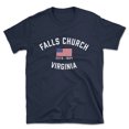thumbnail image 1 of Falls Church Virginia Patriot Men's Cotton T-Shirt, 1 of 1