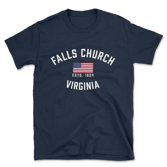 Falls Church Virginia Patriot Men's Cotton T-Shirt