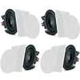 thumbnail image 1 of Pyle 6.5” 4 Bluetooth Flush Mount In-wall In-ceiling 2-Way Speaker System Quick Connections Changeable Round/Square Grill Polypropylene Cone & Tweeter Stereo Sound 4 Ch Amplifier 200 Watt (PDICBT266), 1 of 5