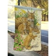 thumbnail image 2 of Carolines Treasures ASA2134CHF Lynx & Cubs Flag Toile Taille Maison, 2 of 4
