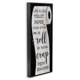 thumbnail image 3 of Stupell Industries Like Toilet Paper Funny Bathroom Typography Painting Black Framed Art Print Wall Art, 10 x 24, 3 of 9