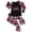Black-Kids, variant on Odeerbi Christmas Pajamas for Family Plaid Holiday Long Sleeve Family Christmas Pajamas Matching Sets Infant Fashion Plaid Print Tops Pants Sleepwear Xmas Family Matching PJs Set Black
