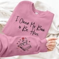 thumbnail image 4 of Chandails en Molleton Bookish pour Femmes, Pullovers Graphiques Amusants, Chemises pour Amateurs de Livres, Col Rond Décontracté, Manches Longues, 4 of 4
