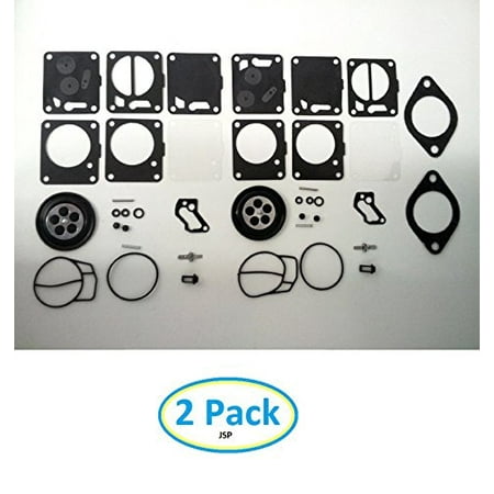 Intake Base - Seadoo 650 657 720 717 787 800 2 PACK Carb Rebuild Kit Xp Carburetor Sea Doo with Base Gaskets 007-494