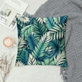 thumbnail image 2 of COMIO Tropical Leaves Pillow Covers Summer Decorative Green Palm Leaf Throw Pillow Covers Soft Pillow Case Square Cushion Covers for Home Couch Sofa Patio Bedroom, 2 of 5