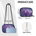 thumbnail image 3 of Crossbody Handbag Phone Purse Mobile Phone Bag Crossbody Phone Bag Comfortable and Durable Purple Hippopotamus, 3 of 7