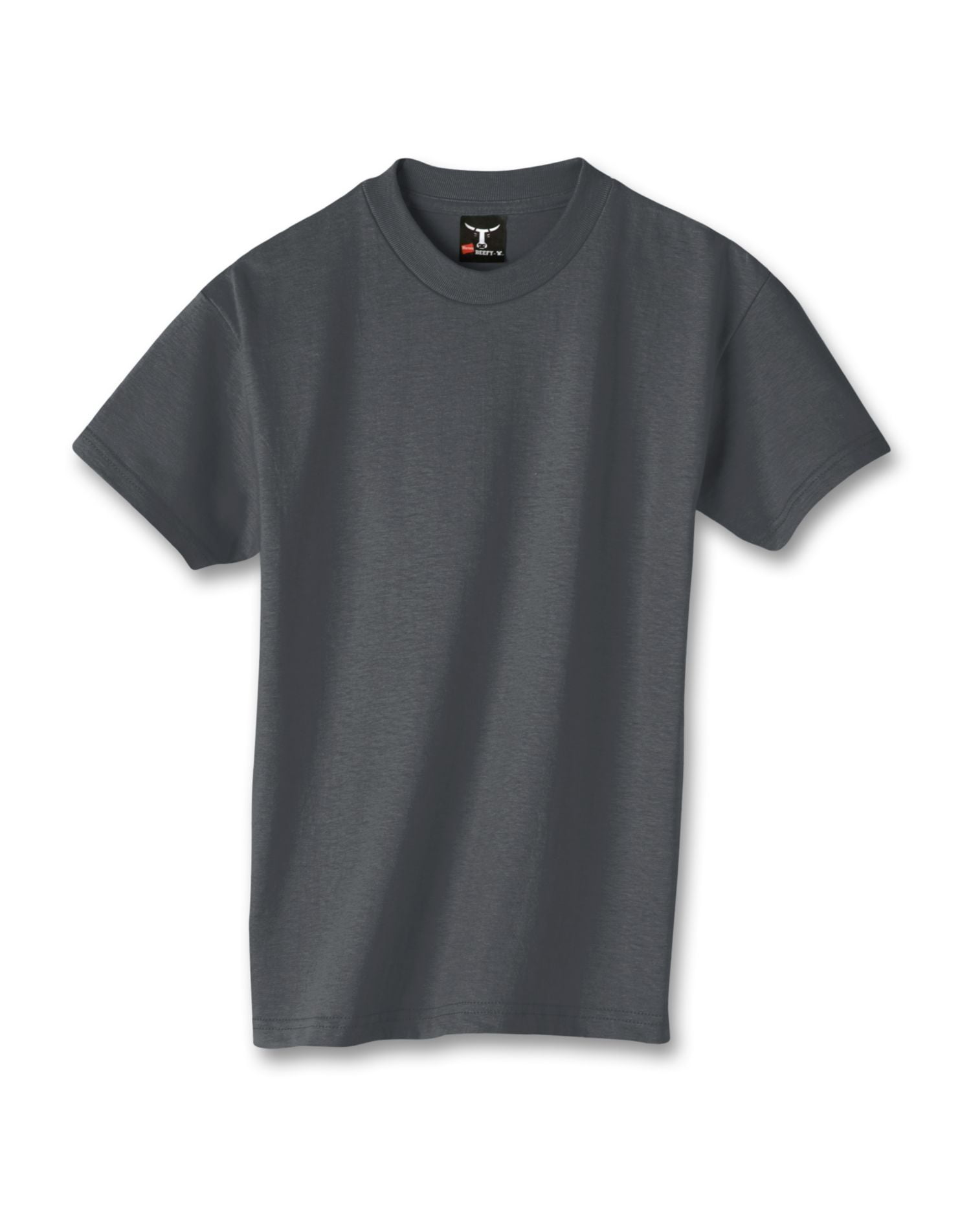 Hanes T-Shirt Garçon Beefy-T, TP, Charbon Chiné