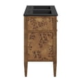 thumbnail image 4 of Modway Elysian 48" Double Sink Wood Bathroom Vanity in Black and Brown, 4 of 17