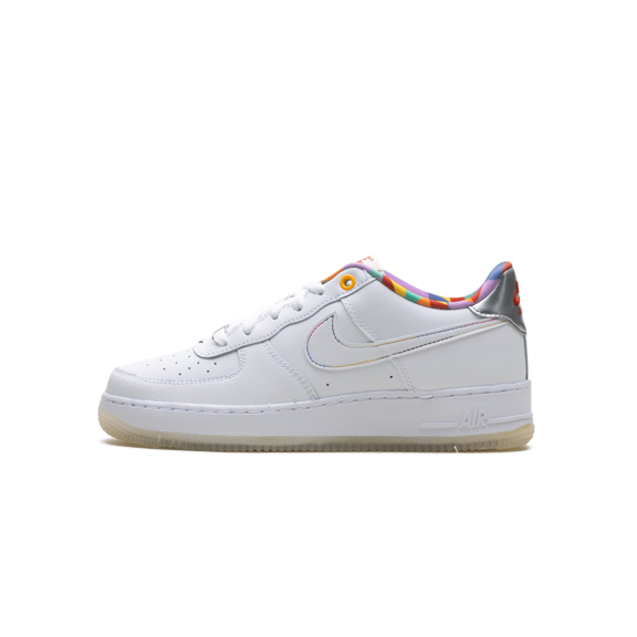 NIKE GRADE SCHOOL Air Force 1 Low LV8 GS "White Playful Print" FN8912 111 FN8912 111 from Stadium Goods
