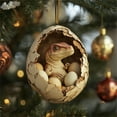 thumbnail image 1 of Granja Feliz Navidad Huevos de Navidad Animales Bebé Patos Dinosaurio Serpiente Huevos Adornos de Navidad Colgante de Árbol de Navidad, 1 of 6