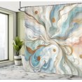 thumbnail image 2 of Grey and Yellow Shower Curtain Grunge Street Art Painting Brush Print Ombre Design Fabric Home Accessories for Simple and Modern Bathroom Decor Set with 12 Hooks 60" W x 72" L Dimgray Yellow, 2 of 4