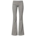 thumbnail image 4 of REDARER Women's Striped High Waist Flare Pants Fold Over Waistband Casual Stretchy Yoga Loungewear,M, 4 of 4