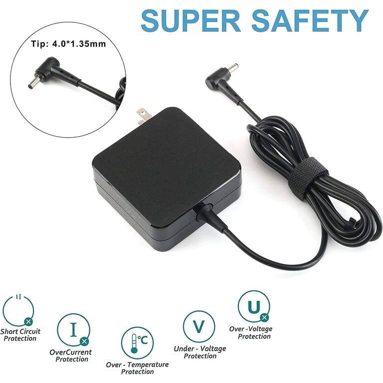45W 19V AC Adapter Charger For ASUS VivoBook X541NA & Other Models - Generic Replacement