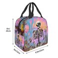 thumbnail image 2 of Naloa Sky Sunflower Skull Print Lunch Box for Women Men,Insulated Lunch Bag,Lunchbox,Thermal Leakproof Cooler,Reusable Lunch Tote Bag for Work School Travel Picnic, 2 of 7