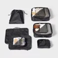 thumbnail image 2 of OPEN STORY 7PC PACKING CUBE SET WITH COMPRESSION - OPEN STORY™ - BLACK, 2 of 4