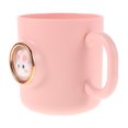 thumbnail image 4 of Vaso de plástico reutilizable para cepillo de dientes con asa para niños, con diseño de animales de dibujos animados, 4 of 7