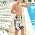 thumbnail image 6 of Cauagu Mushroom Print Swim Trunks for Men,Youth Boys Swim Shorts Compression Liner Beach Shorts Boys' Swimming Shorts 7-20 Years Bathing Suit-Small, 6 of 7