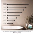 thumbnail image 3 of Gatco 968AMX Glam 54" ADA Compliant Stainless Steel Grab Bar, Matte Black, 3 of 4