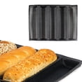 thumbnail image 3 of Matsuzay Molde de esterilla para pan francés, bandeja de silicona para hornear, molde DIY de 5 rejillas, moldes para postres, cocina, Bakewar, Herramientas y accesorios para hornear, 3 of 6