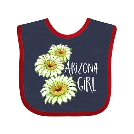 

Inktastic Arizona Girl Saguaro Cactus Flowers Gift Baby Girl Bib