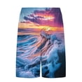 thumbnail image 4 of Mens Swim Trunks Bathing Suit 7 Inch Inseam Compression Liner Beach Board Shorts Swimsuit Quick Dry, 4 of 8