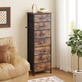 thumbnail image 2 of Fairy Tall Dresser with 7 Fabric Drawers, Bedroom Storage Organizer for Closet, Entryway, Hallway, Rustic Brown, 2 of 6