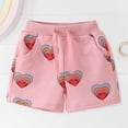 thumbnail image 4 of KPOPLK Toddler Shorts French Terry Baby Boys Shorts Infant Summer Clothes Size 3-4,Pink, 4 of 9