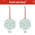thumbnail image 2 of KLL Transport Travel Pattern Acrylic Christmas Ornaments,1 PCS Xmas Tree Decor with Ribbon 3" Christmas Décor Christmas Pendant for Hanging on Tree & Party Favors-Hexagon, 2 of 7