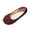 Wine, variant on Women's Flats Round Toe Comfort Elastic Flats for Women Black 36