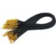thumbnail image 4 of Nvzi 50 piezas de cordón encerado negro de 1,5 mm para collar con cierre de langosta de cadena dorada para hacer pulseras, collares y joyas, 4 of 5